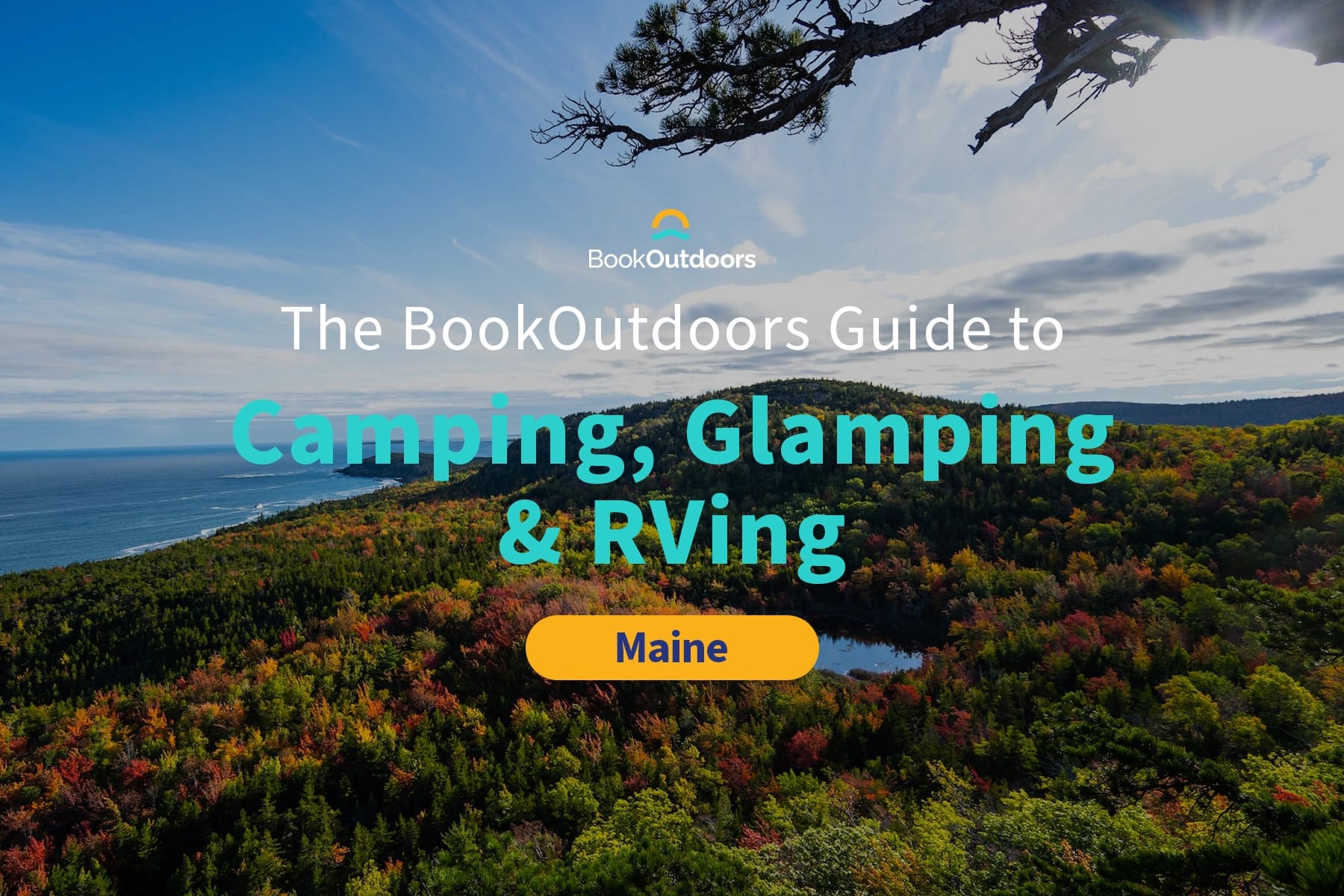 Image of Maine wilderness to convey camping in Maine - BookOutdoors