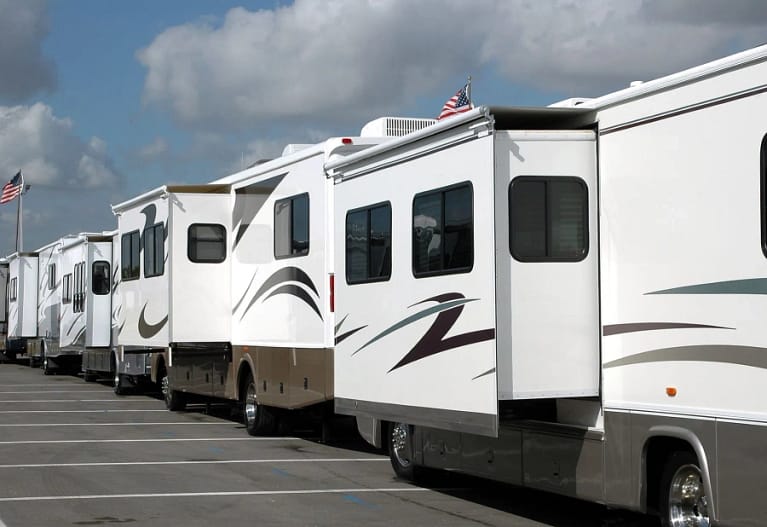 motor home in woods to convey best rv camping tips