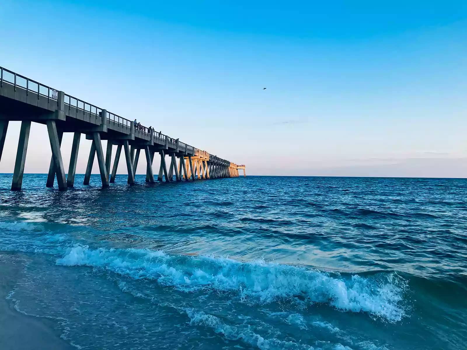 The Florida Keys Overseas Heritage Trail over the water at Big Pine Key, a very good destination for beach camping in Florida.