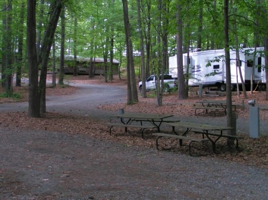 Image of Aquia Pines Camp Resort to convey the best camping in Virginia
