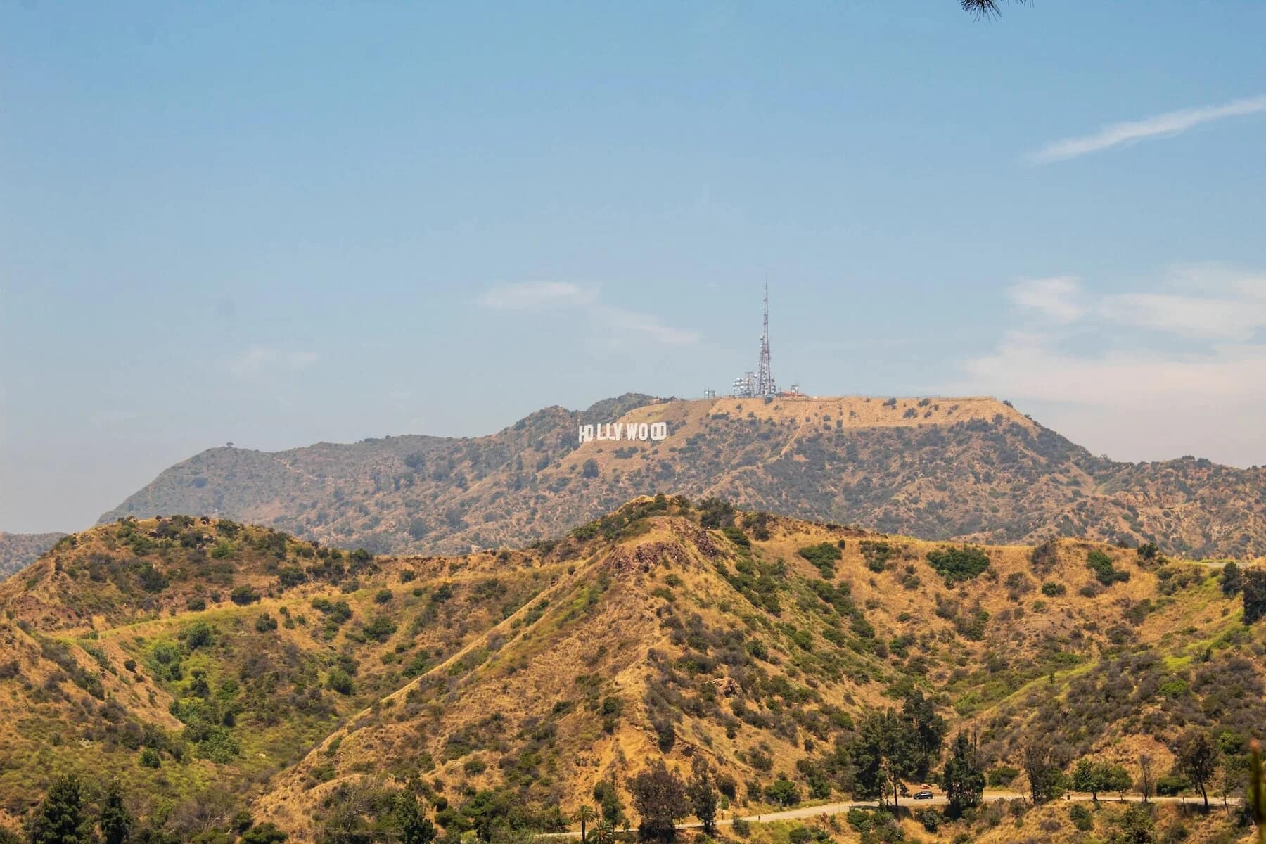 Image of the Hollywood sign to convey the best hikes in Southern California